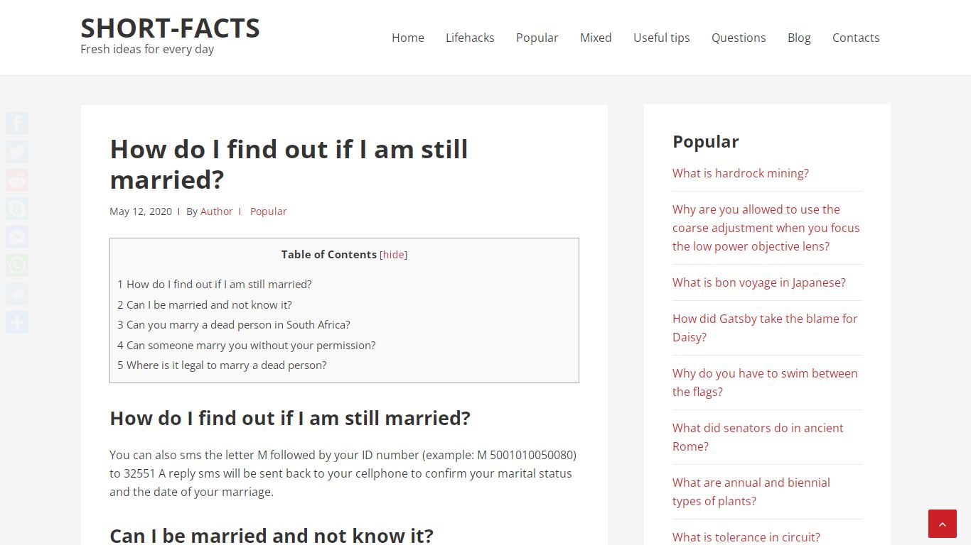 How do I find out if I am still married? – Short-Facts